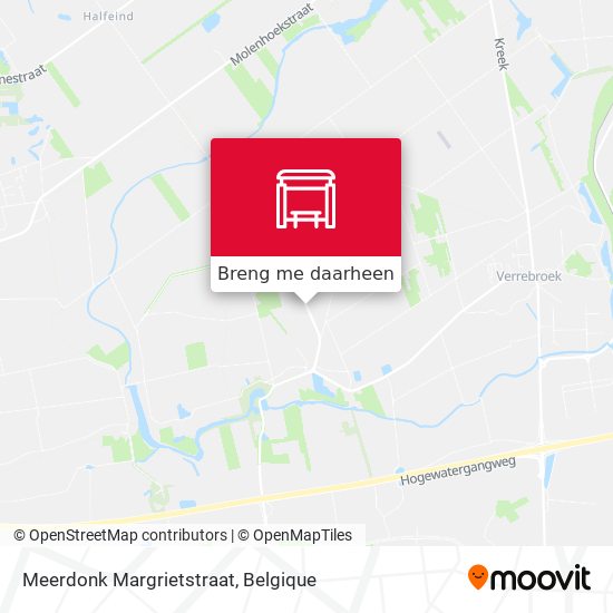 Meerdonk Margrietstraat kaart