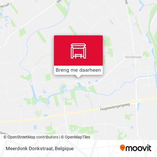 Meerdonk Donkstraat kaart