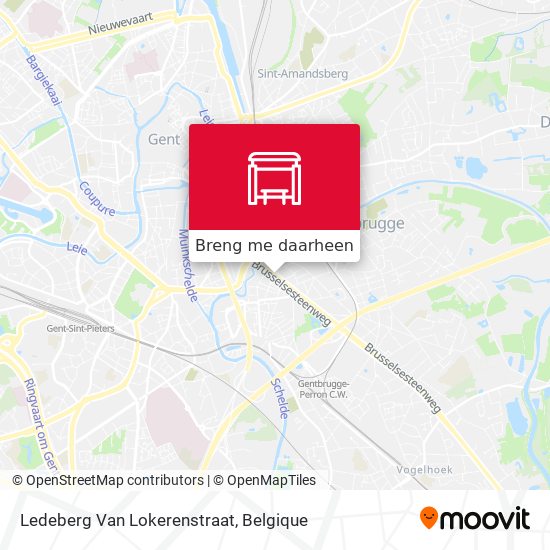 Ledeberg Van Lokerenstraat kaart