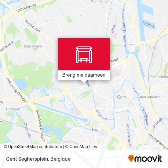 Gent Seghersplein kaart