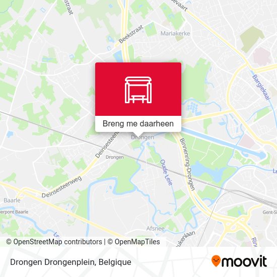 Drongen Drongenplein kaart