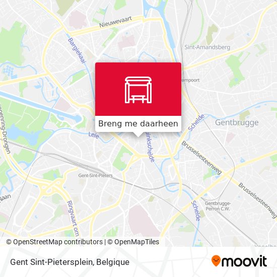 Gent Sint-Pietersplein kaart