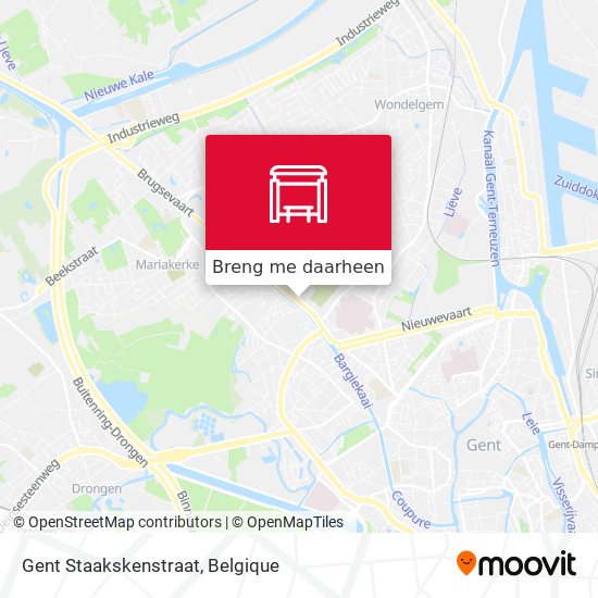 Gent Staakskenstraat kaart