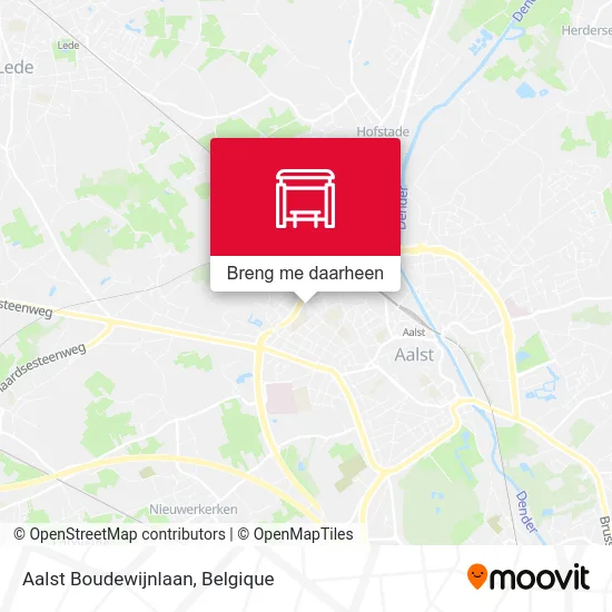 Aalst Boudewijnlaan kaart