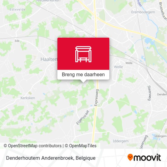Denderhoutem Anderenbroek kaart
