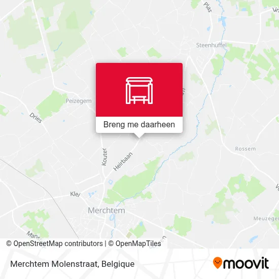 Merchtem Molenstraat kaart
