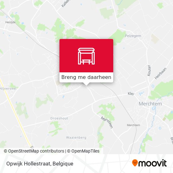 Opwijk Hollestraat kaart