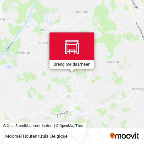 Moorsel Houten Kruis kaart