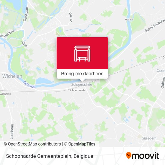 Schoonaarde Gemeenteplein kaart