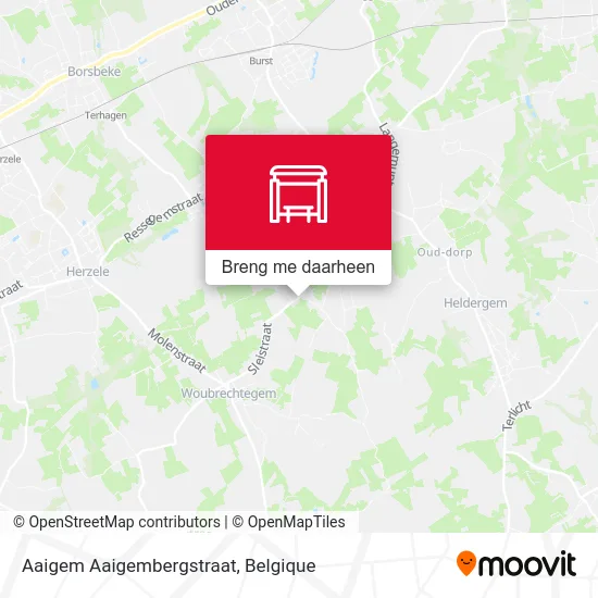 Aaigem Aaigembergstraat kaart