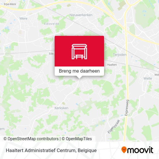 Haaltert Administratief Centrum kaart