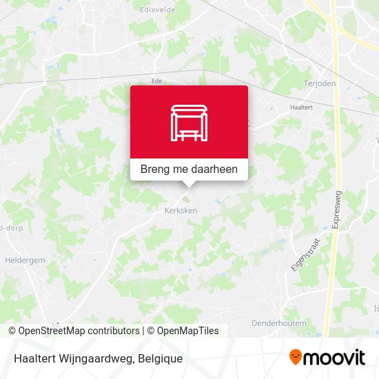 Haaltert Wijngaardweg kaart