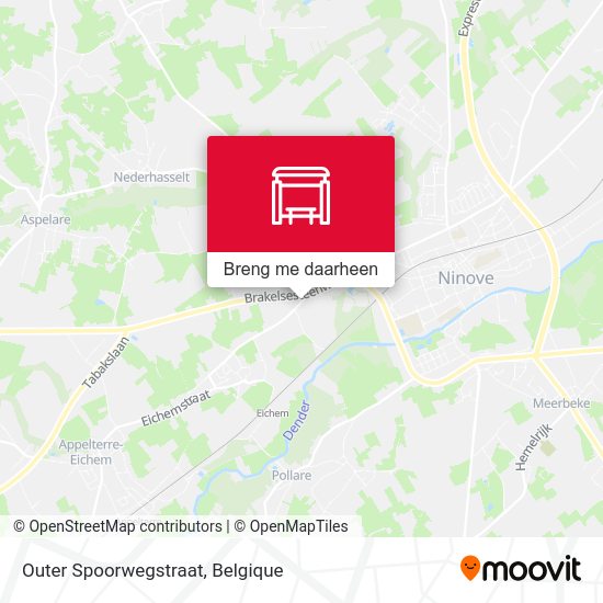 Outer Spoorwegstraat kaart