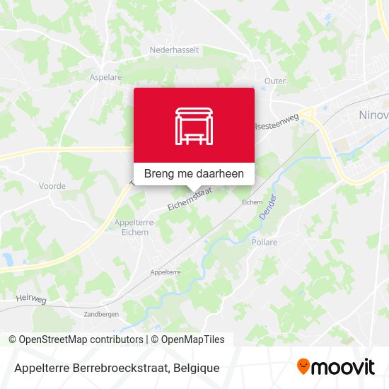 Appelterre Berrebroeckstraat kaart
