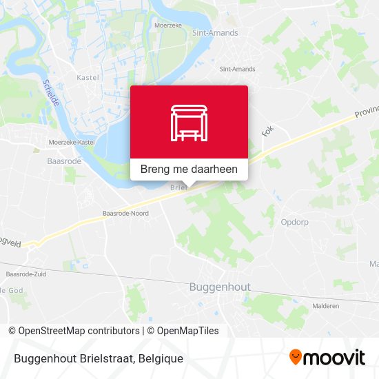 Buggenhout Brielstraat kaart