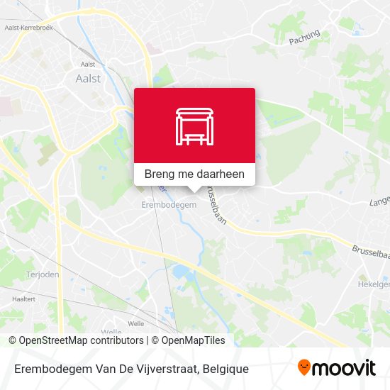 Erembodegem Van De Vijverstraat kaart