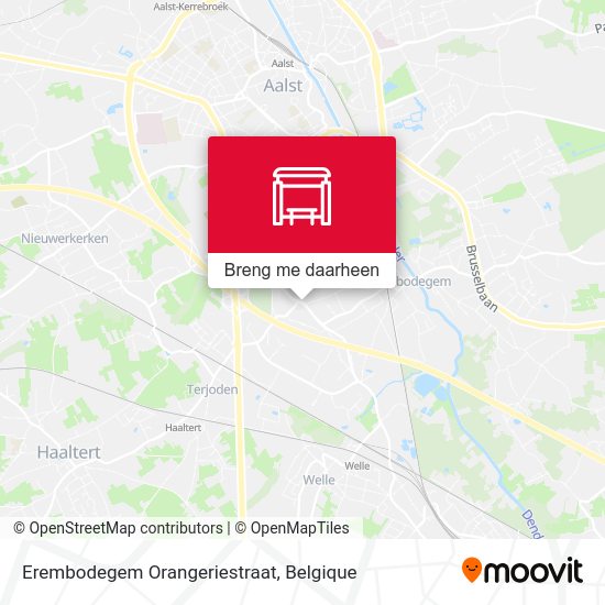 Erembodegem Orangeriestraat kaart
