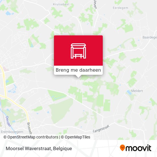 Moorsel Waverstraat kaart