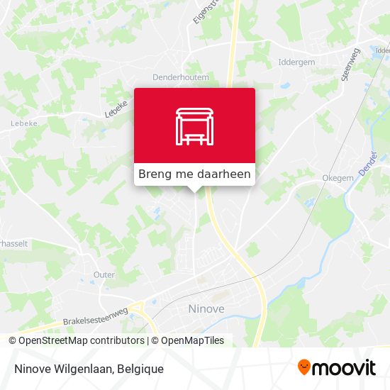 Ninove Wilgenlaan kaart