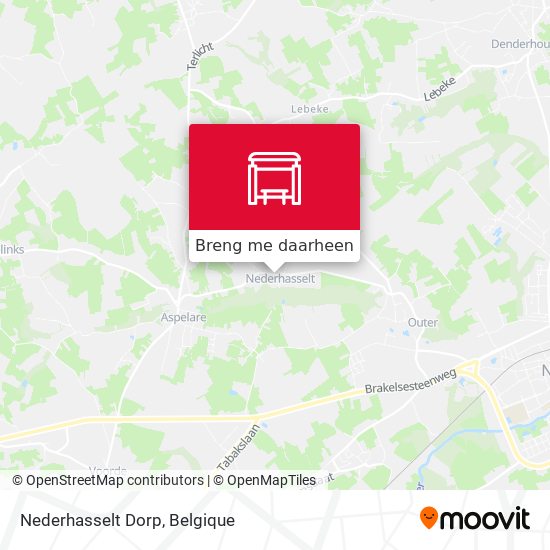 Nederhasselt Dorp kaart