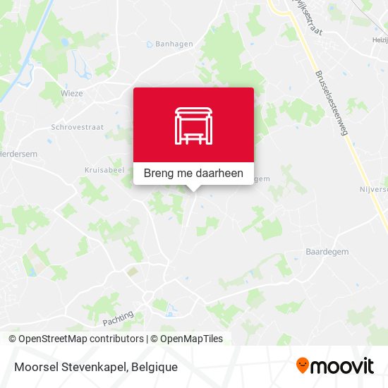 Moorsel Stevenkapel kaart