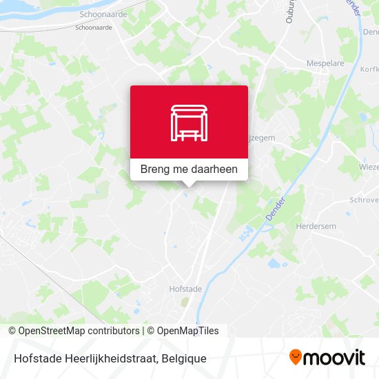 Hofstade Heerlijkheidstraat kaart