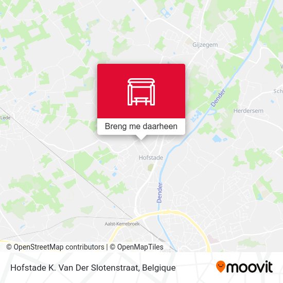 Hofstade K. Van Der Slotenstraat kaart