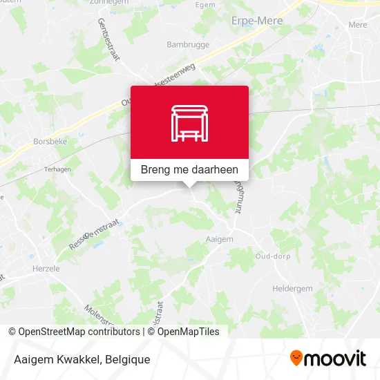 Aaigem Kwakkel kaart