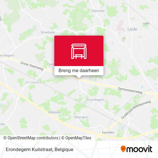 Erondegem Kuilstraat kaart