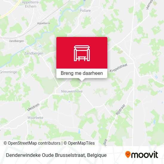 Denderwindeke Oude Brusselstraat kaart