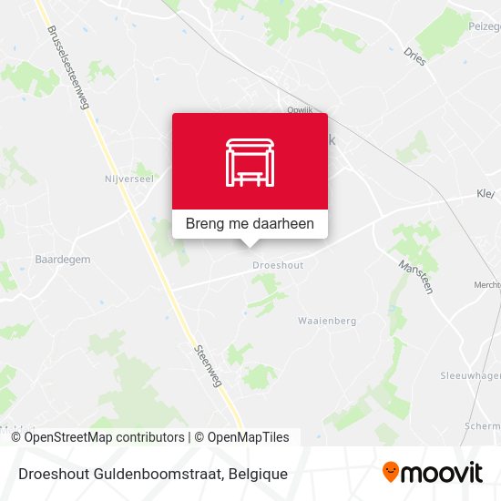 Droeshout Guldenboomstraat kaart