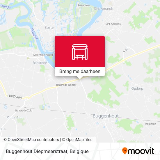 Buggenhout Diepmeerstraat kaart