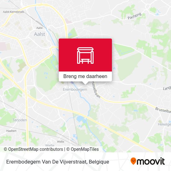 Erembodegem Van De Vijverstraat kaart