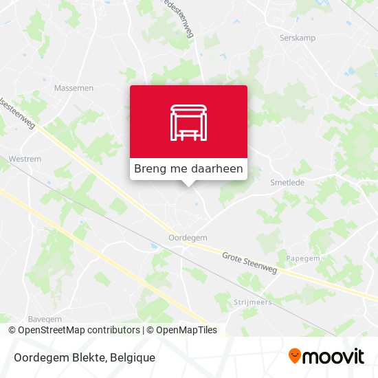 Oordegem Blekte kaart