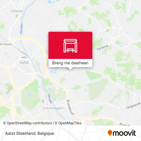 Aalst Steenland kaart