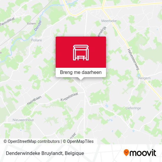 Denderwindeke Bruylandt kaart