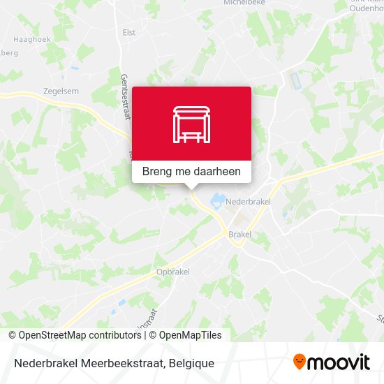 Nederbrakel Meerbeekstraat kaart