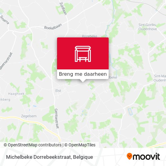 Michelbeke Dorrebeekstraat kaart