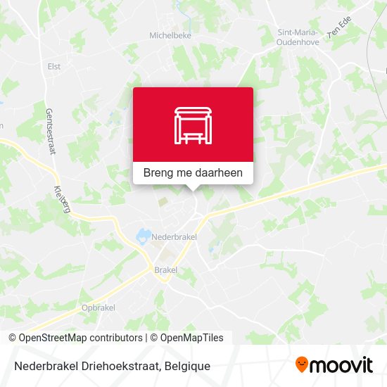 Nederbrakel Driehoekstraat kaart