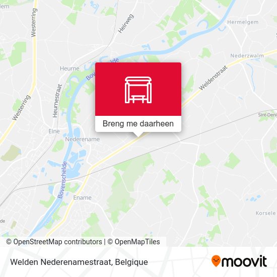 Welden Nederenamestraat kaart