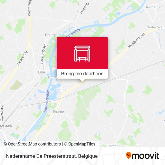 Nederename De Preesterstraat kaart