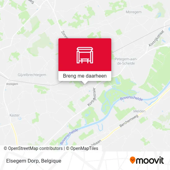 Elsegem Dorp kaart