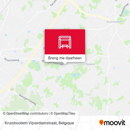 Kruishoutem Vijverdamstraat kaart