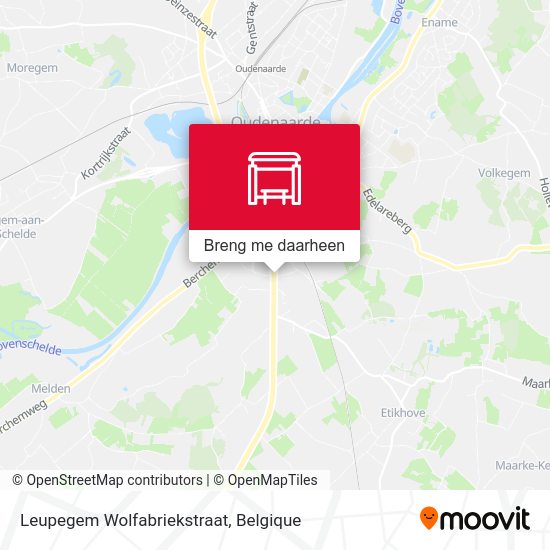 Leupegem Wolfabriekstraat kaart