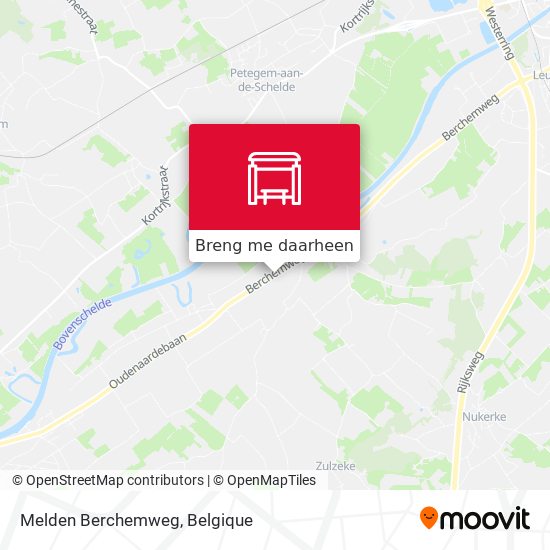 Melden Berchemweg kaart