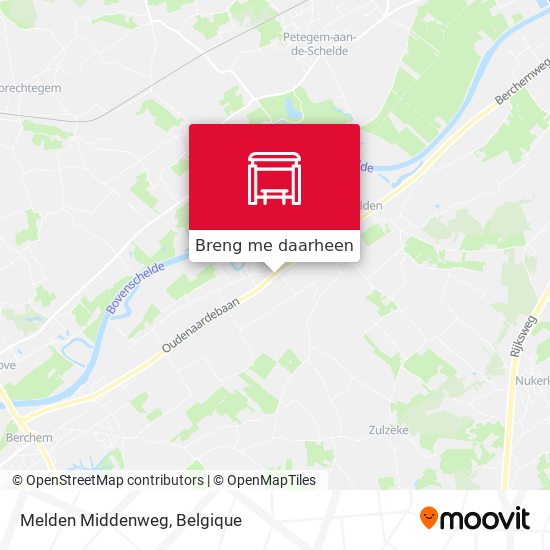 Melden Middenweg kaart