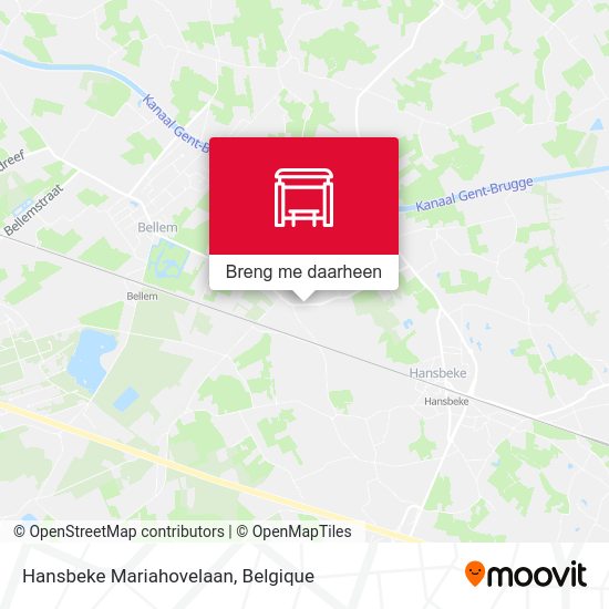 Hansbeke Mariahovelaan kaart