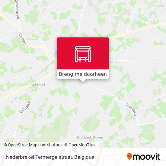 Nederbrakel Termergelstraat kaart