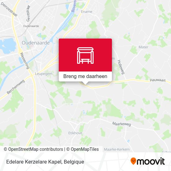 Edelare Kerzelare Kapel kaart