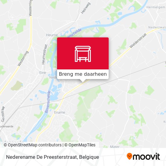 Nederename De Preesterstraat kaart